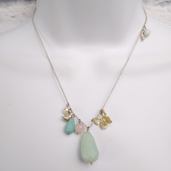 Fossil Jewelry - Vintage Fossil Stainless Steel Charms Necklace